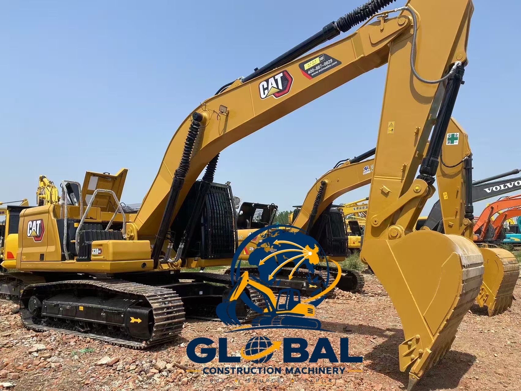 Inspected used excavator ready for export